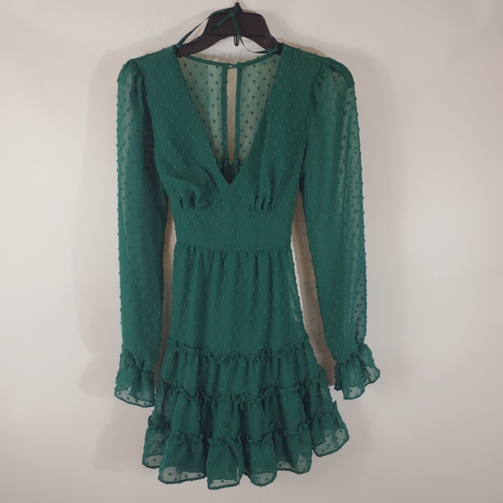 B. Darlin Women Green Sundress NWT